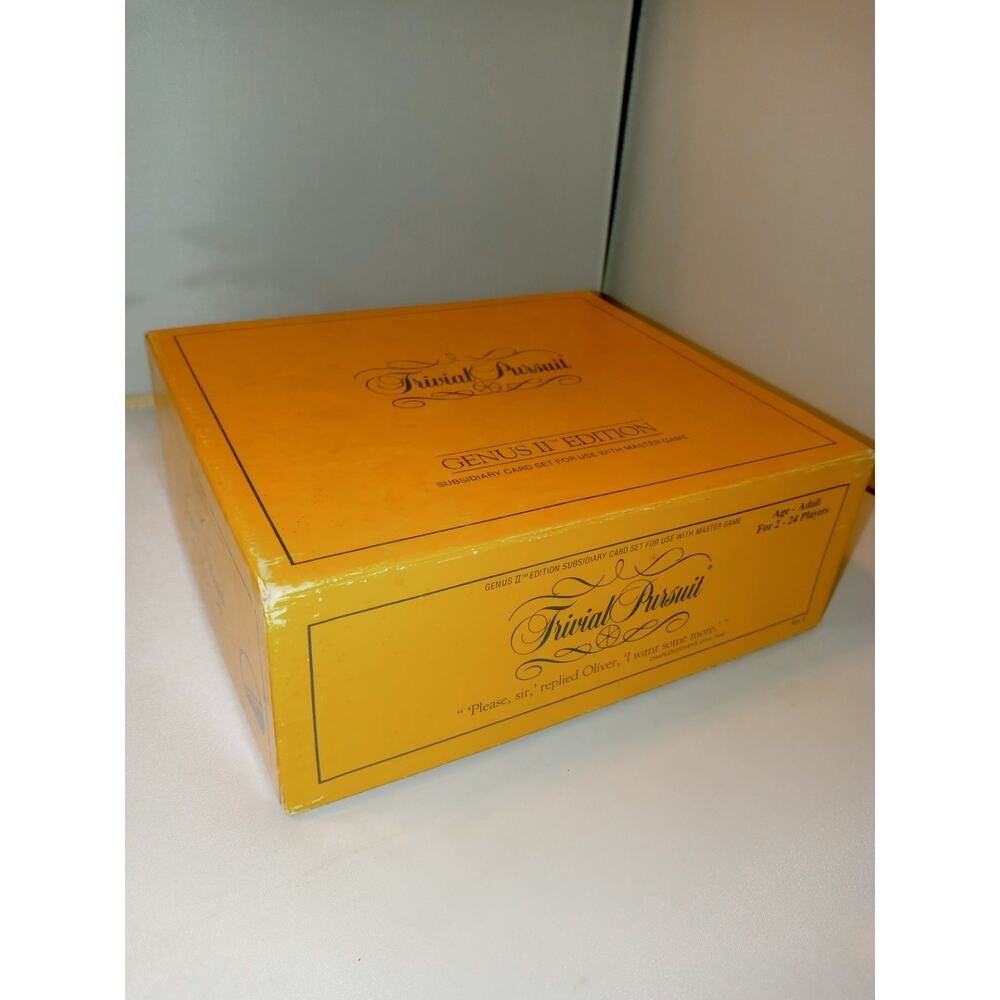 TRIVIAL PURSUIT Genus II Edition Subsidiary Card set For use w/Master Game - Picture 4 of 8